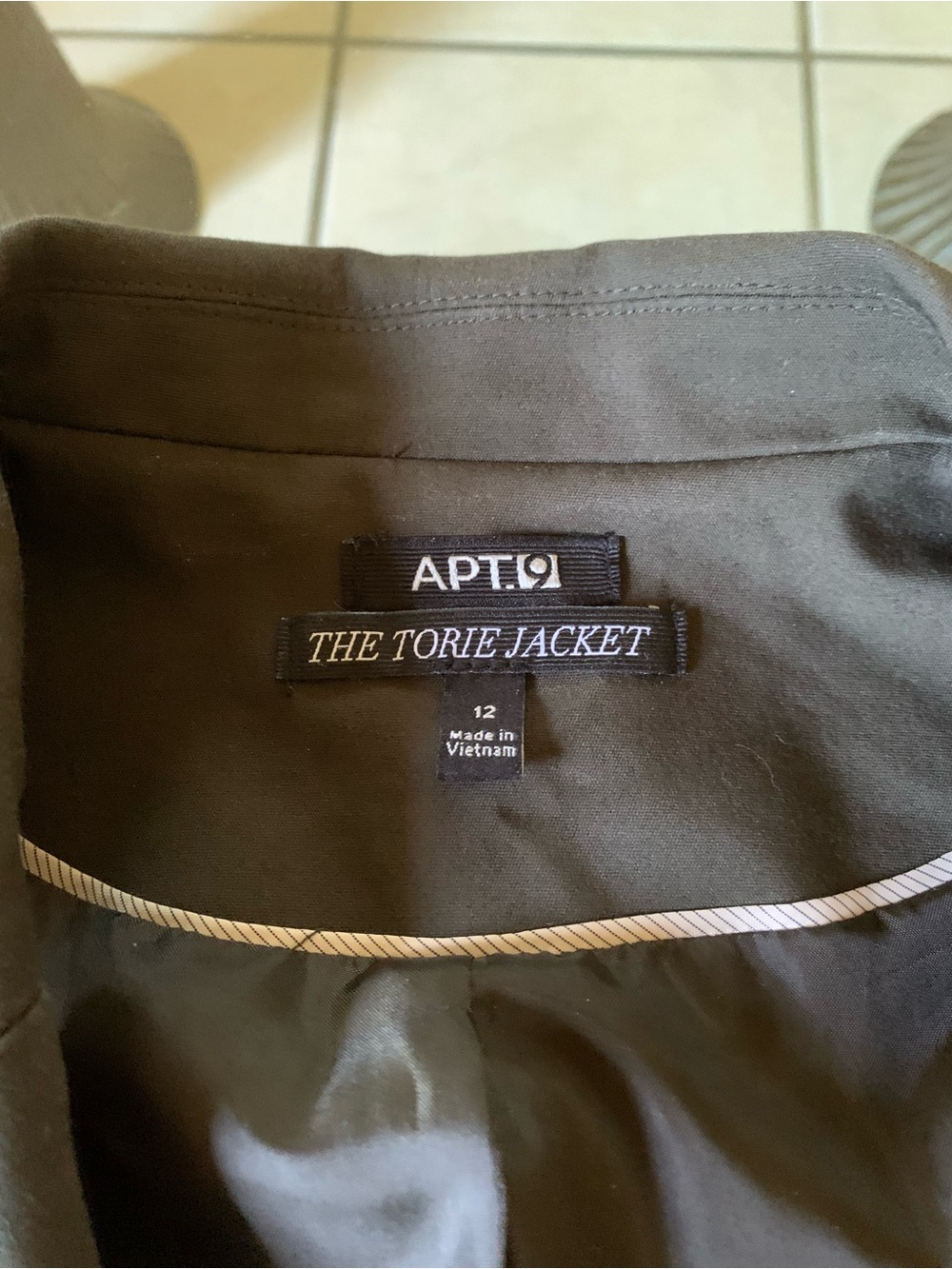 Apt. 9 Dark Charcoal Single-Button Blazer - Picture 10 of 10